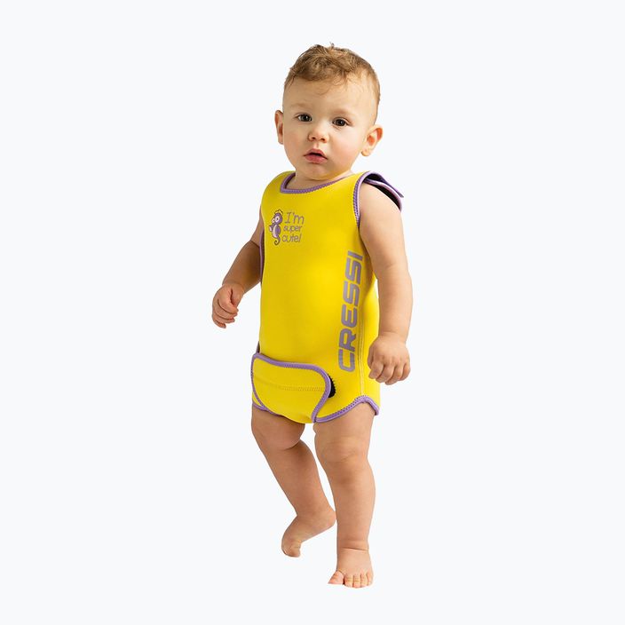 Pianka do pływania dziecięca Cressi Baby Warmer 1.5 mm yellow 2