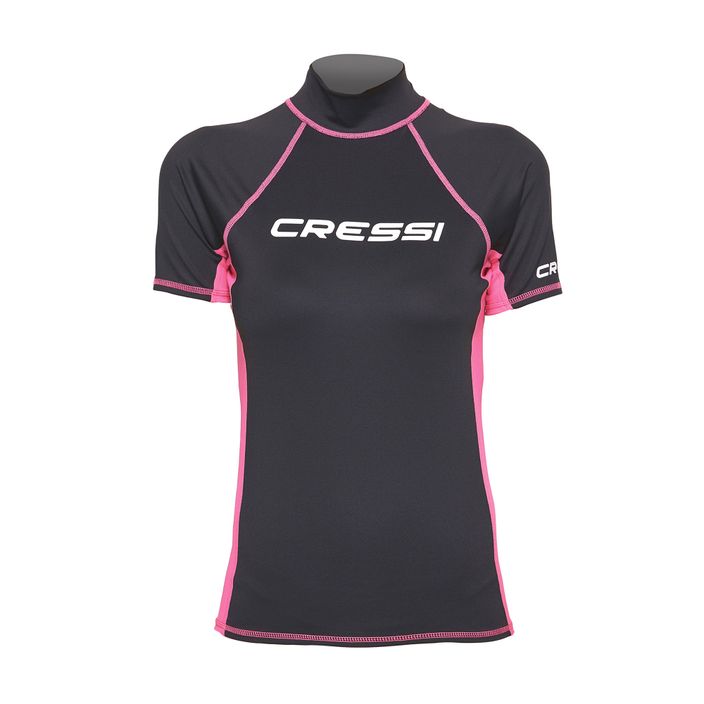 Koszulka do pływania damska Cressi Rash Guard S/SL black/pink 2