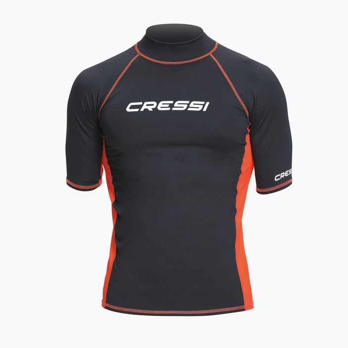 Koszulka do pływania męska Cressi Rash Guard S/SL black/orange