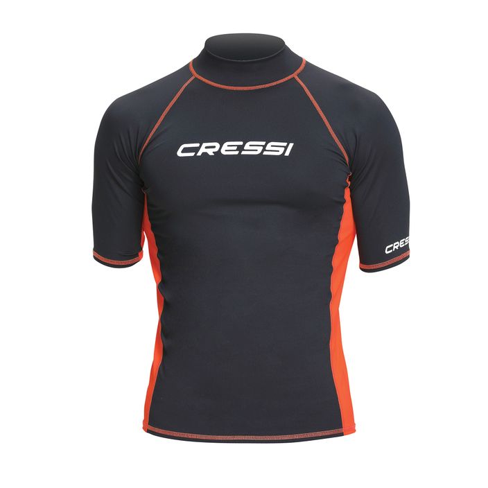 Koszulka do pływania męska Cressi Rash Guard S/SL black/orange 2