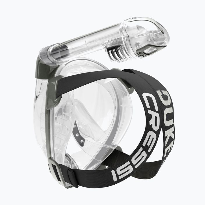 Maska pełnotwarzowa do snorkelingu Cressi Duke Dry Full Face clear/silver 8