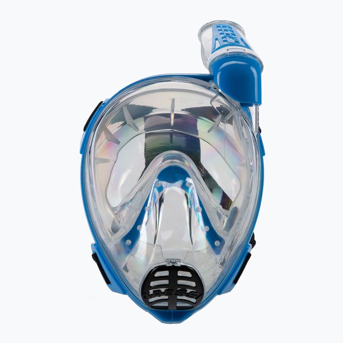 Maska pełnotwarzowa do snorkelingu Cressi Duke Dry Full Face clear/blue 2