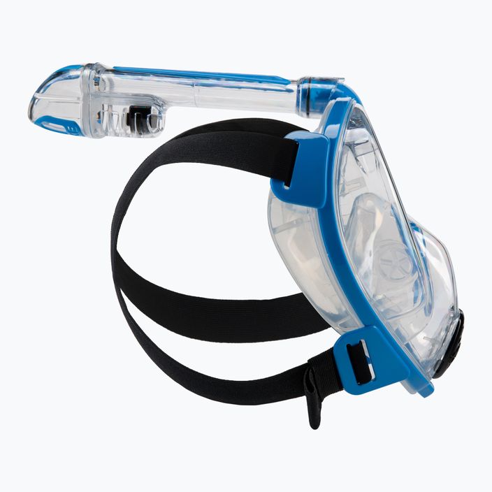 Maska pełnotwarzowa do snorkelingu Cressi Duke Dry Full Face clear/blue 3