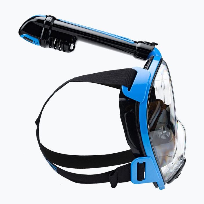 Maska pełnotwarzowa do snorkelingu Cressi Duke Dry Full Face black/blue 3
