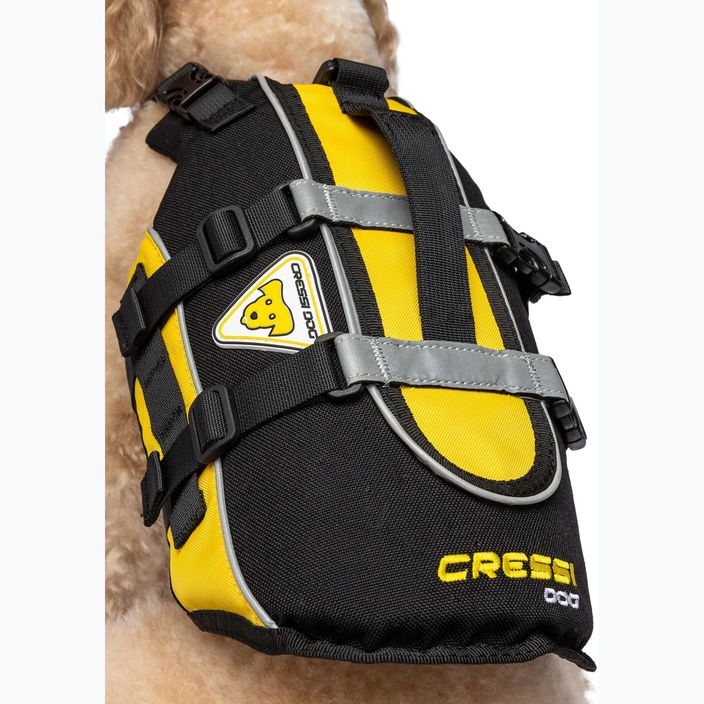 Kamizelka asekuracyjna dla psa Cressi Dog Life Jacket black/yellow 4