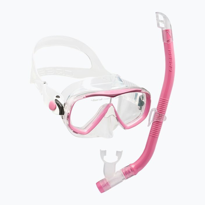 Zestaw do snorkelingu dziecięcy Cressi Estrella + Top pink