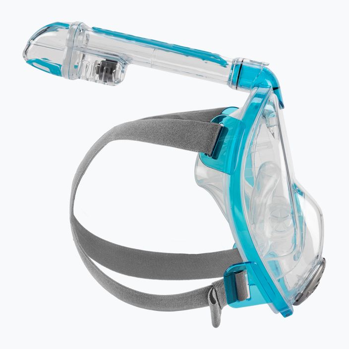 Zestaw do snorkelingu Cressi Duke Bonete Net Bag translucent aquamarine 8