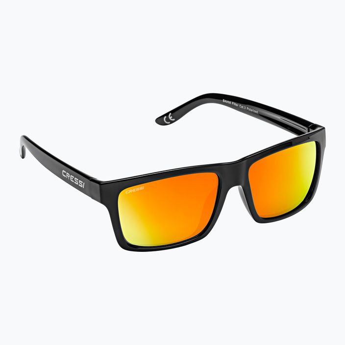 Okulary przeciwsłoneczne Cressi Bahia black/orange mirrored 5