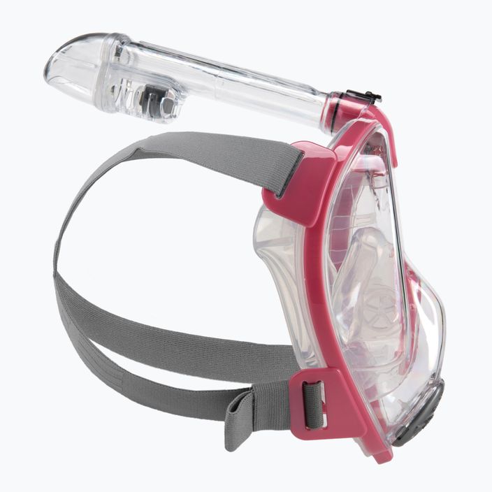 Maska pełnotwarzowa do snorkelingu Cressi Baron Full Face clear/pink 3