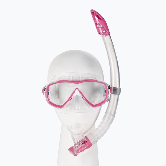 Zestaw do snorkelingu Cressi Estrella + Gamma clear/pink