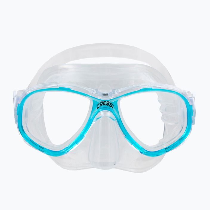 Maska do nurkowania dziecięca Cressi Perla clear/aquamarine 2