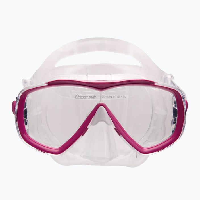 Maska do nurkowania Cressi Estrella clear/pink 2