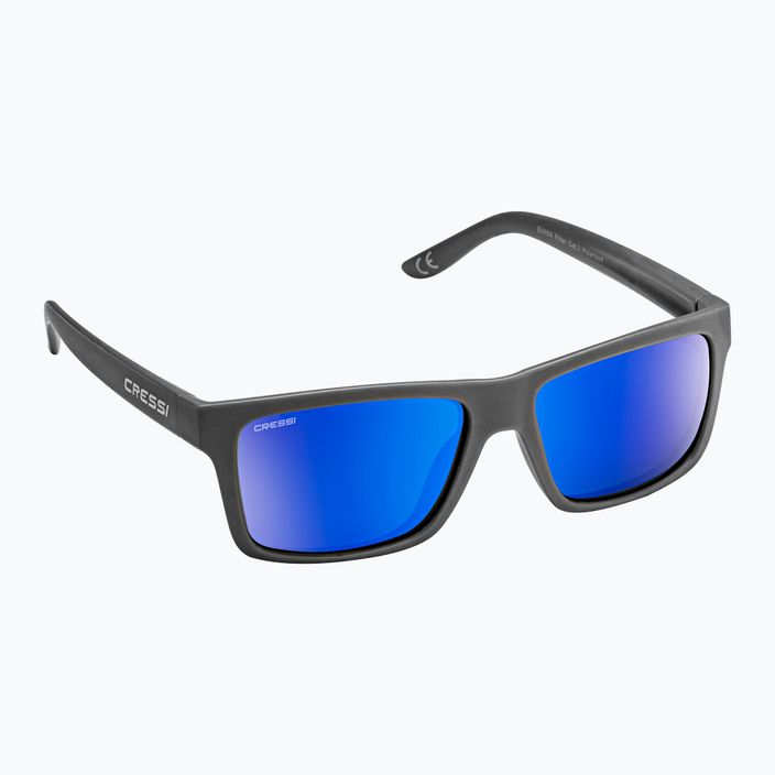 Okulary przeciwsłoneczne Cressi Bahia Floating charcoal/blue mirrored 5