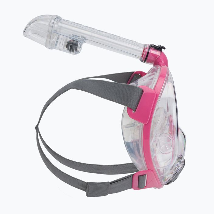 Maska pełnotwarzowa do snorkelingu dziecięca Cressi Baron Full Face clear/pink 3