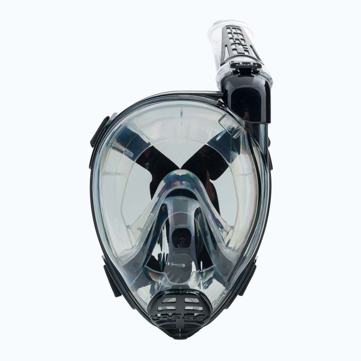 Maska pełnotwarzowa do snorkelingu Cressi Duke Dry Full Face clear/black smoke 2