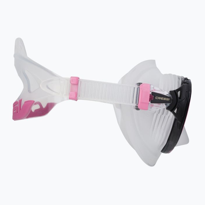 Maska do nurkowania Cressi Quantum różowo-bezbarwna DS510040 3