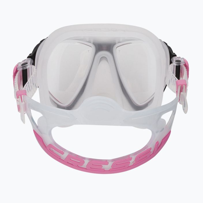 Maska do nurkowania Cressi Quantum różowo-bezbarwna DS510040 5