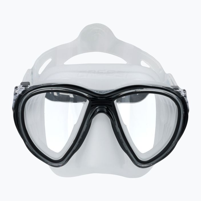 Maska do nurkowania Cressi Quantum czarno-bezbarwna DS510050 2