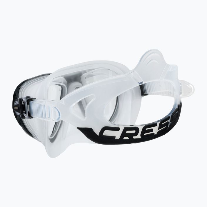 Maska do nurkowania Cressi Quantum czarno-bezbarwna DS510050 4