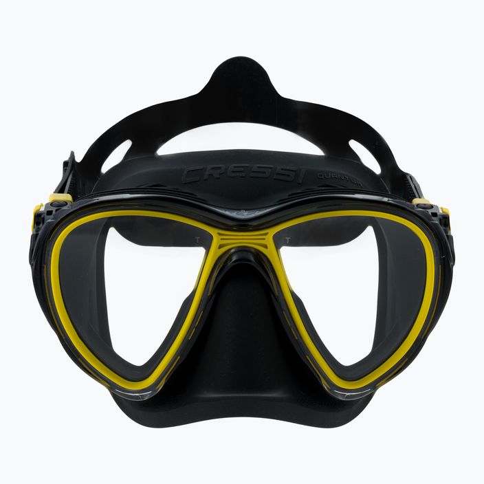 Maska do nurkowania Cressi Quantum black/yellow 2