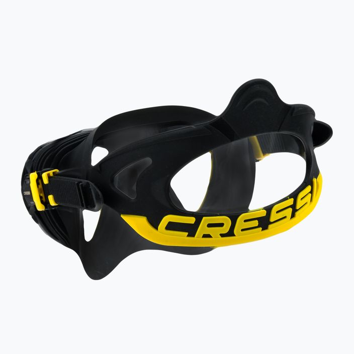 Maska do nurkowania Cressi Quantum black/yellow 4