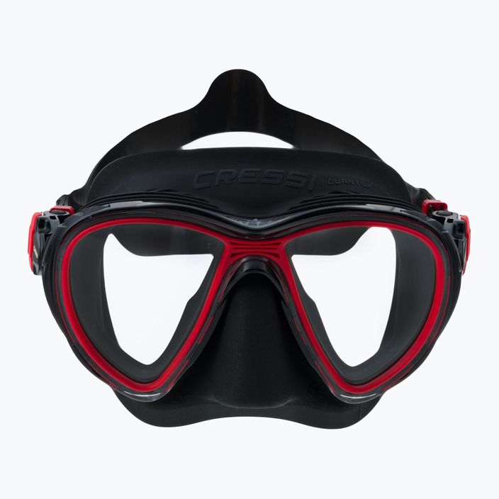 Maska do nurkowania Cressi Quantum czarno-czerwona DS515080 2