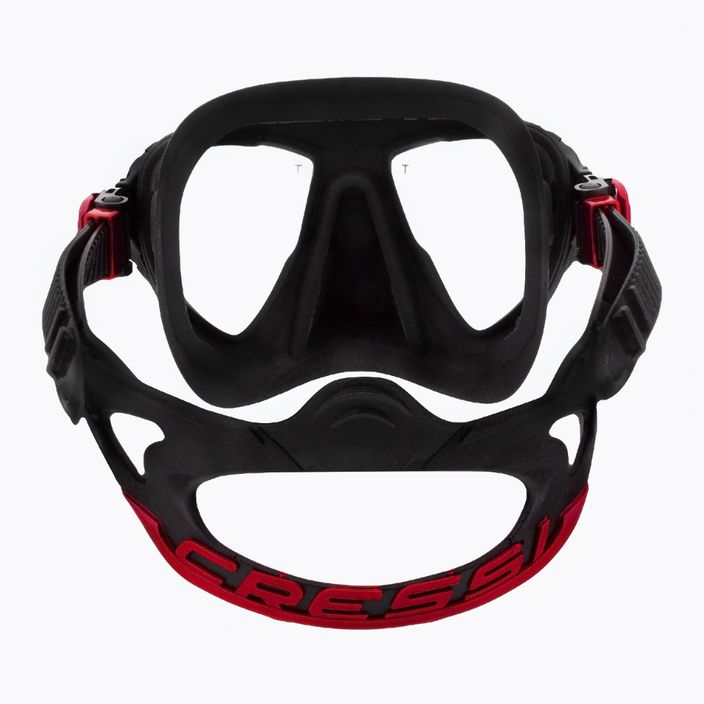 Maska do nurkowania Cressi Quantum czarno-czerwona DS515080 5