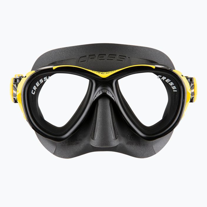 Maska do nurkowania Cressi Naxos black/yellow 2