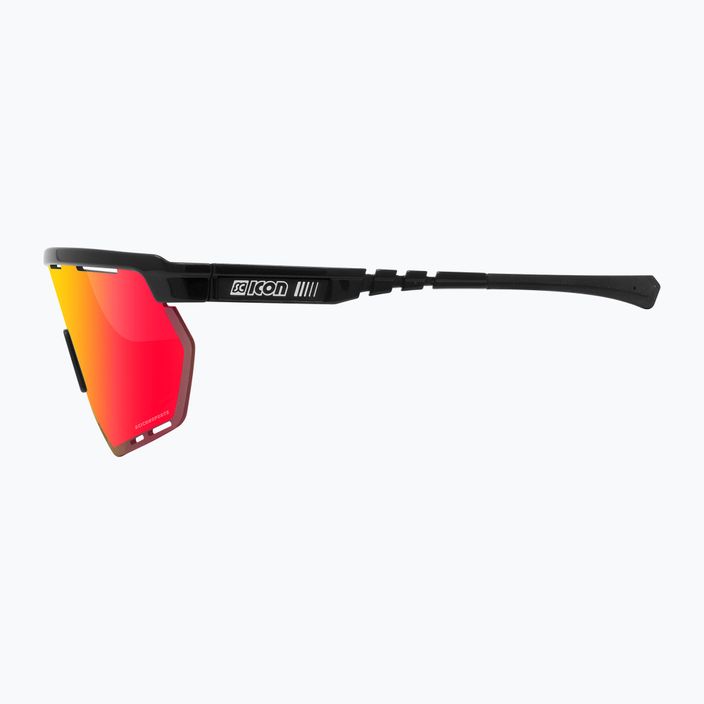 Okulary przeciwsłoneczne SCICON Aerowing black gloss/scnpp multimirror red 4