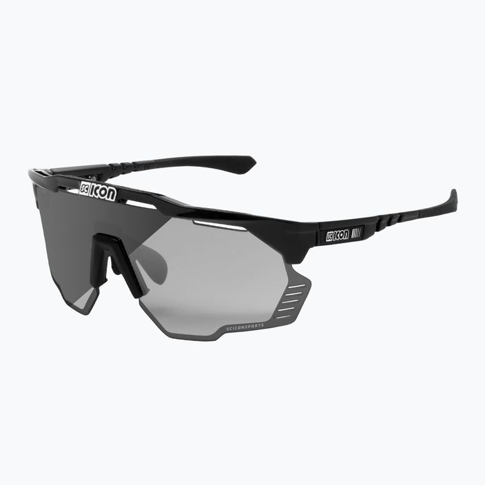Okulary przeciwsłoneczne SCICON Aeroshade Kunken black gloss/scnpp photocromic silver 2