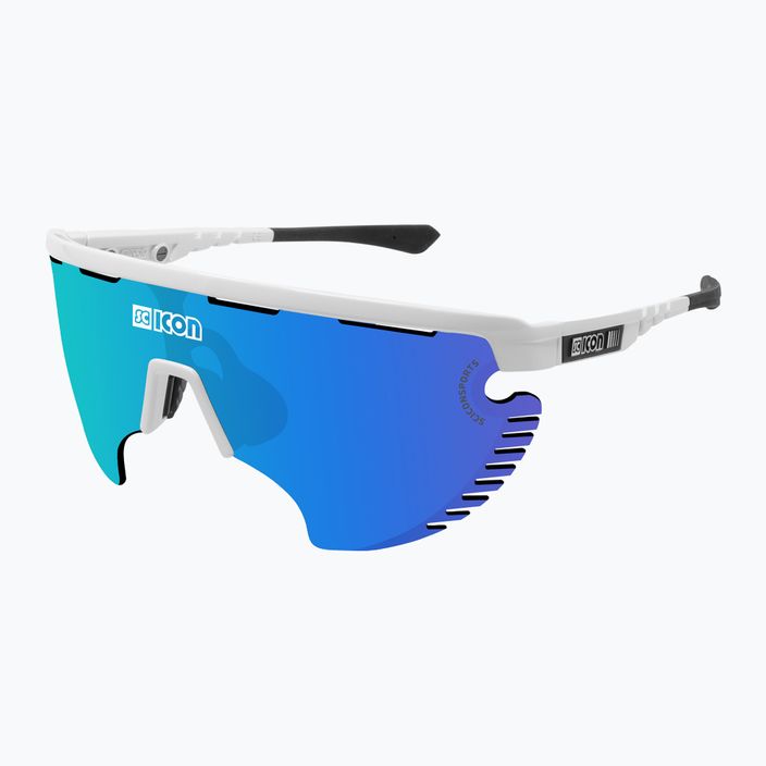 Okulary przeciwsłoneczne SCICON Aerowing Lamon white gloss/scnpp multimirror blue EY30030800