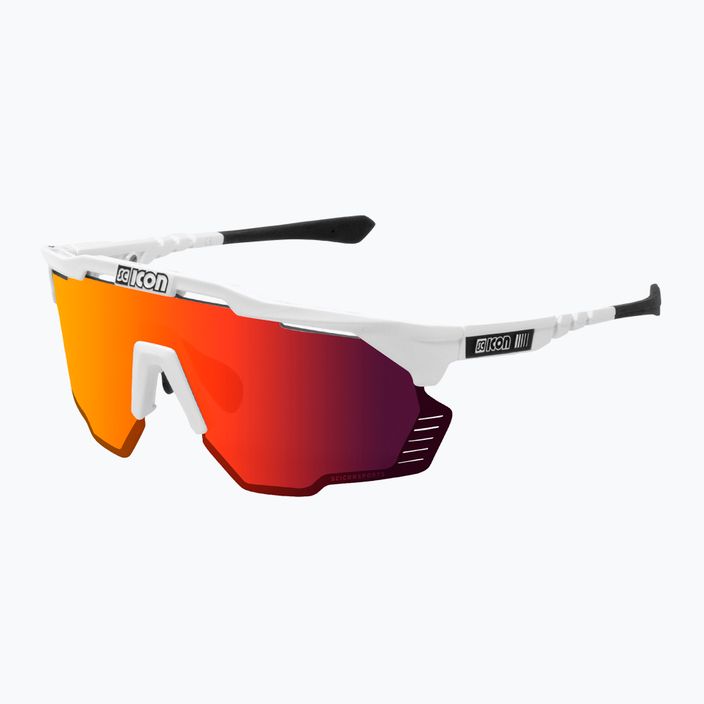 Okulary rowerowe SCICON Aeroshade Kunken white gloss/scnpp multimirror red EY31060800 2