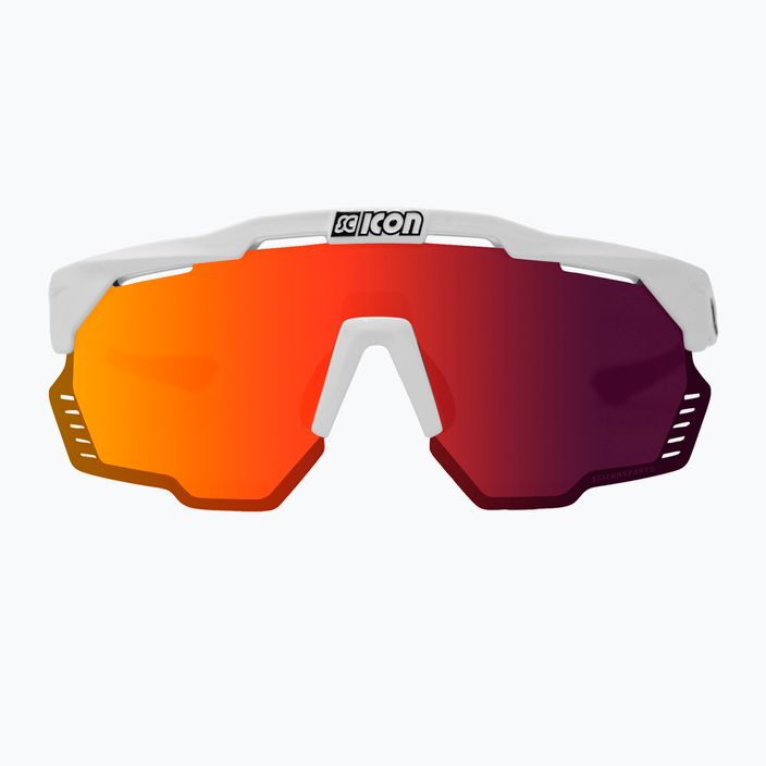 Okulary przeciwsłoneczne SCICON Aeroshade Kunken white gloss/scnpp multimirror red 3