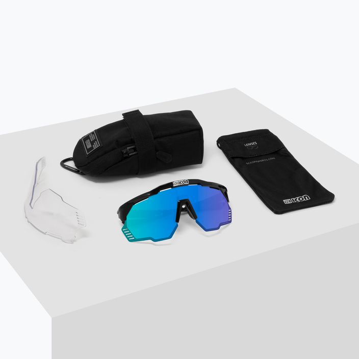 Okulary przeciwsłoneczne SCICON Aeroshade Kunken white gloss/scnpp multimirror blue 7