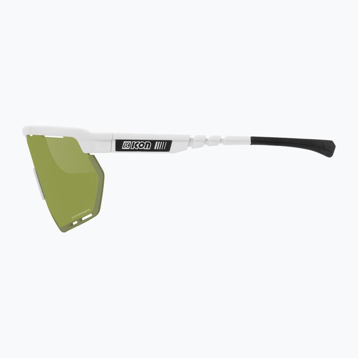 Okulary przeciwsłoneczne SCICON Aerowing white gloss/scnpp green trail 7