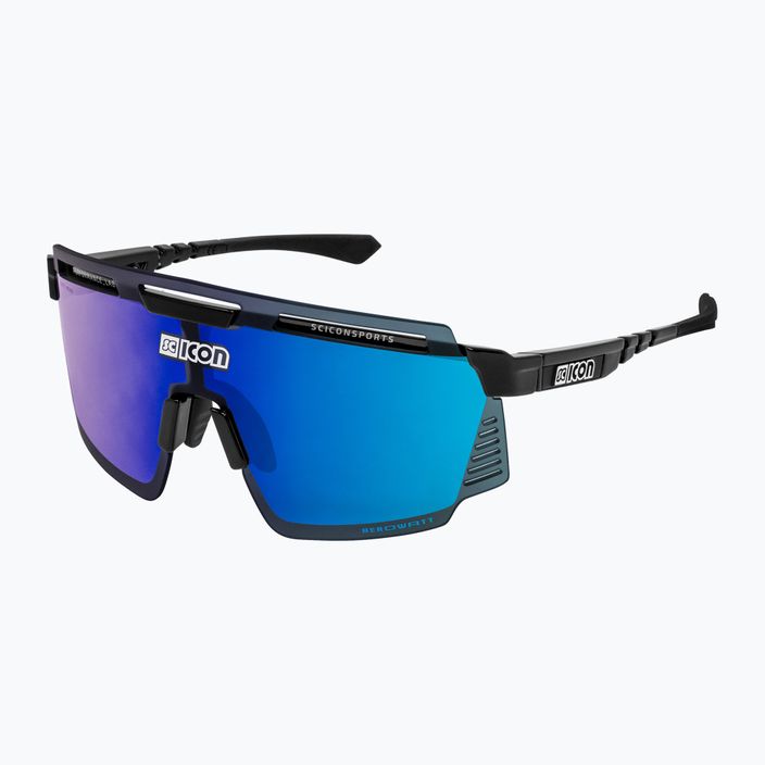 Okulary przeciwsłoneczne SCICON Aerowatt black gloss/scnpp multimirror blue 2