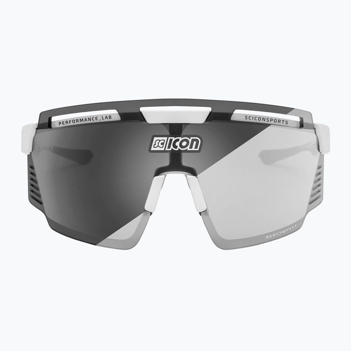 Okulary przeciwsłoneczne SCICON Aerowatt white gloss/scnpp photocromic silver 3