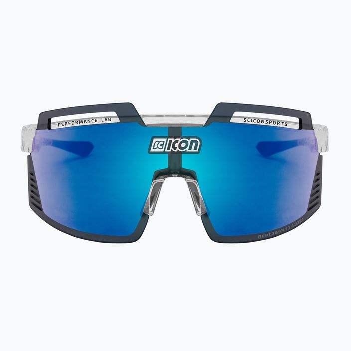 Okulary rowerowe SCICON Aerowatt Foza crystal gloss/scnpp multimirror blue EY38030700 3