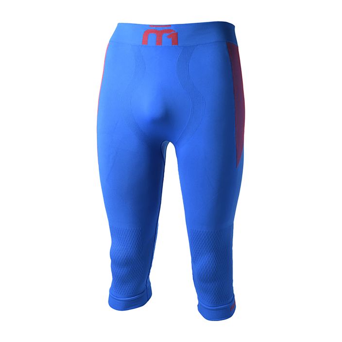 Spodnie termoaktywne męskie Mico M1 Skintech 3/4 cobalto 2