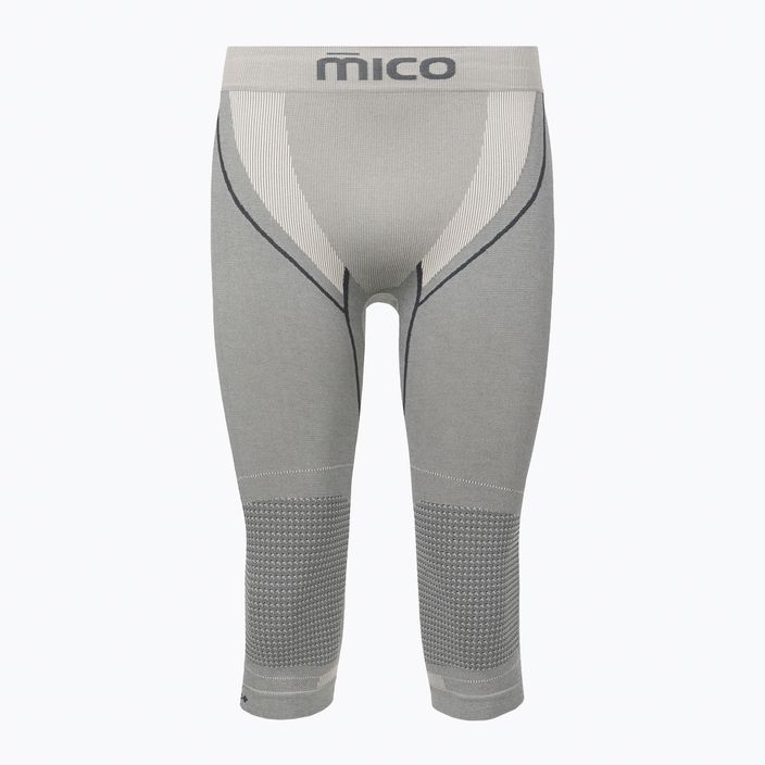 Spodnie termoaktywne męskie Mico Odor Zero Ionic+ 3/4 grigio