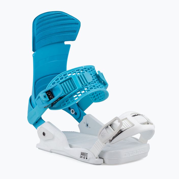 Wiązania snowboardowe damskie Drake Jade white/blue 5