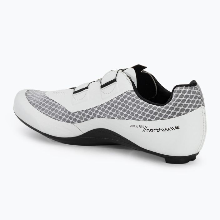 Buty szosowe męskie Northwave Mistral Plus white/black 3