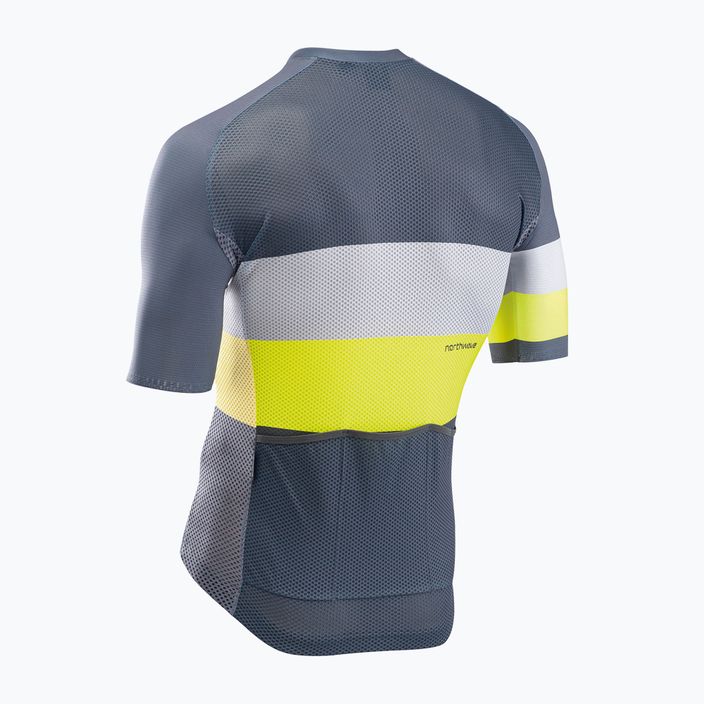 Koszulka rowerowa męska Northwave Blade Air dark grey/yellow fluo 2