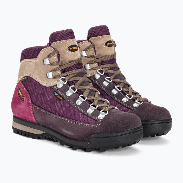 Buty trekkingowe damskie AKU Ultra Light Original GTX burgundy/violet 4