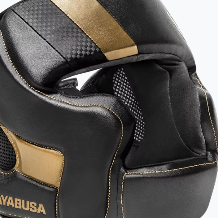 Kask bokserski Hayabusa T3 Headgear black/gold 3