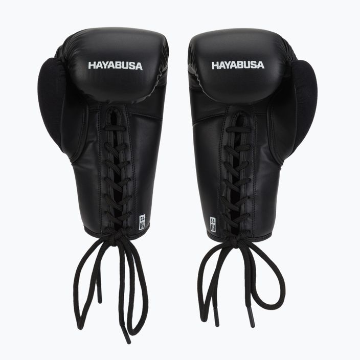 Rękawice bokserskie Hayabusa S4 Lace Up black/white 2