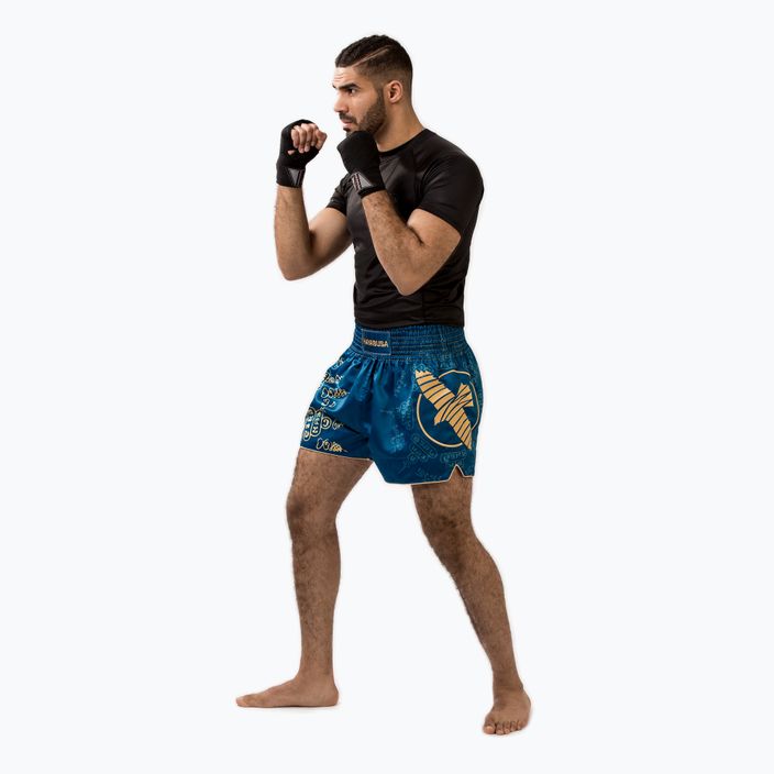 Spodenki treningowe męskie Hayabusa Falcon Muay Thai blue 3