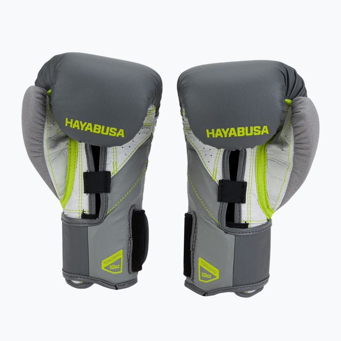 Rękawice bokserskie Hayabusa T3 charcoal/lime 2
