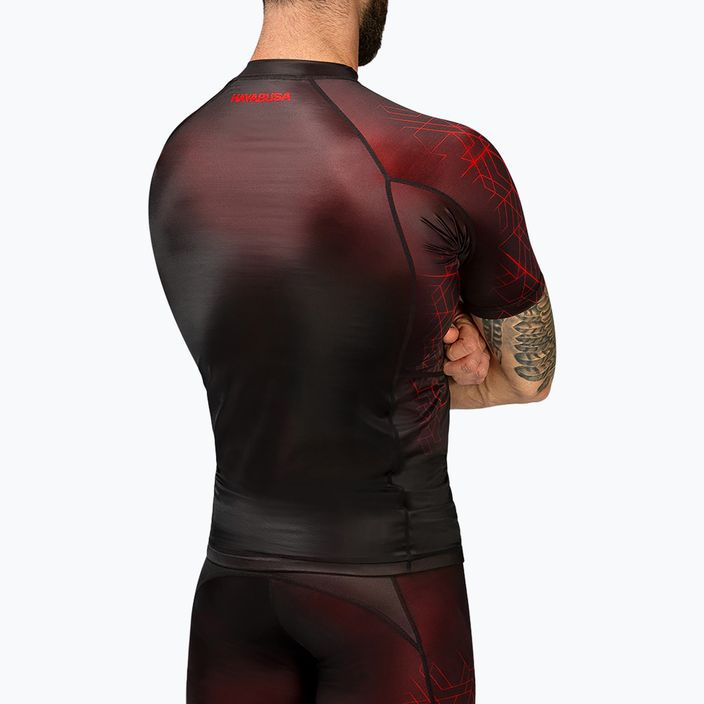 Rashguard męski Hayabusa Geo Rashguard Shortsleeve red 2