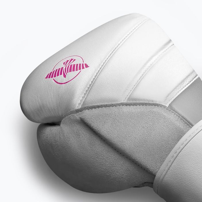 Rękawice bokserskie Hayabusa T3 white/pink 11